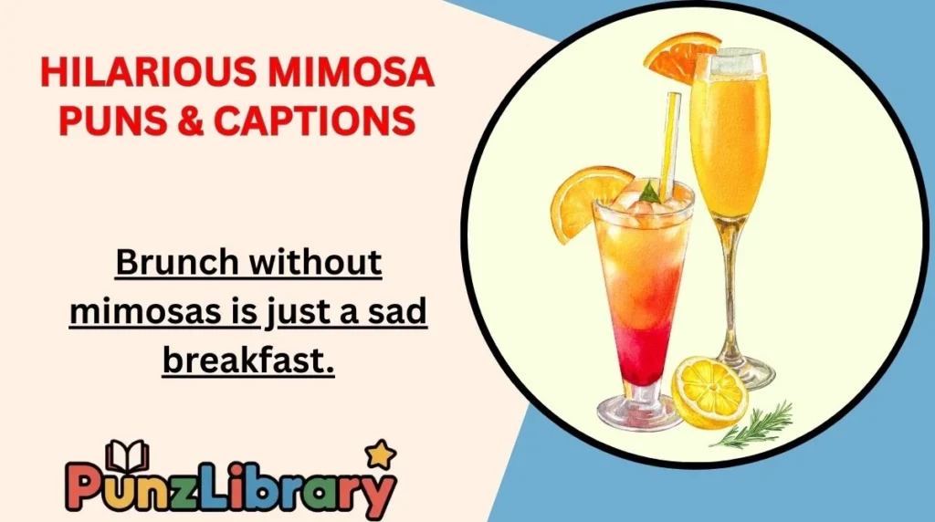 Hilarious Mimosa Puns & Captions