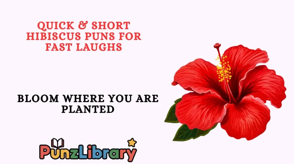 Quick & Short Hibiscus Puns for Fast Laughs