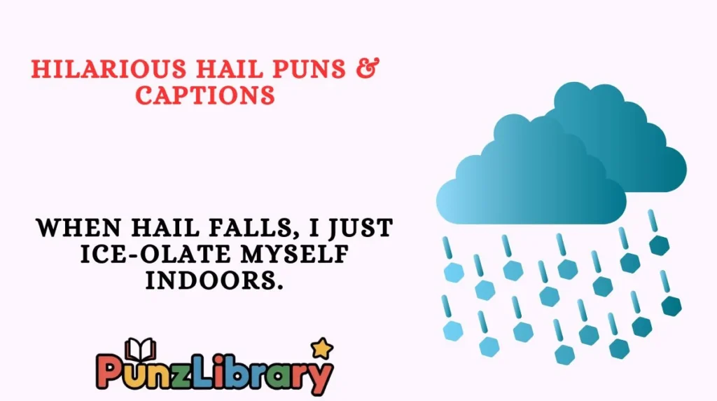 Hilarious Hail Puns & Captions