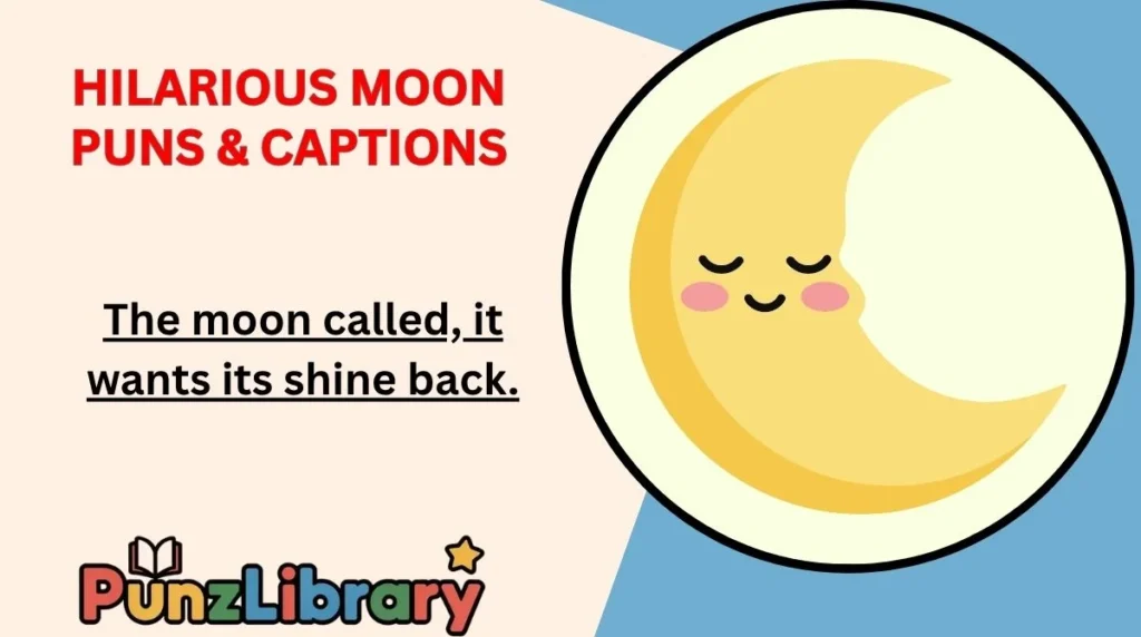 Hilarious Moon Puns & Captions
