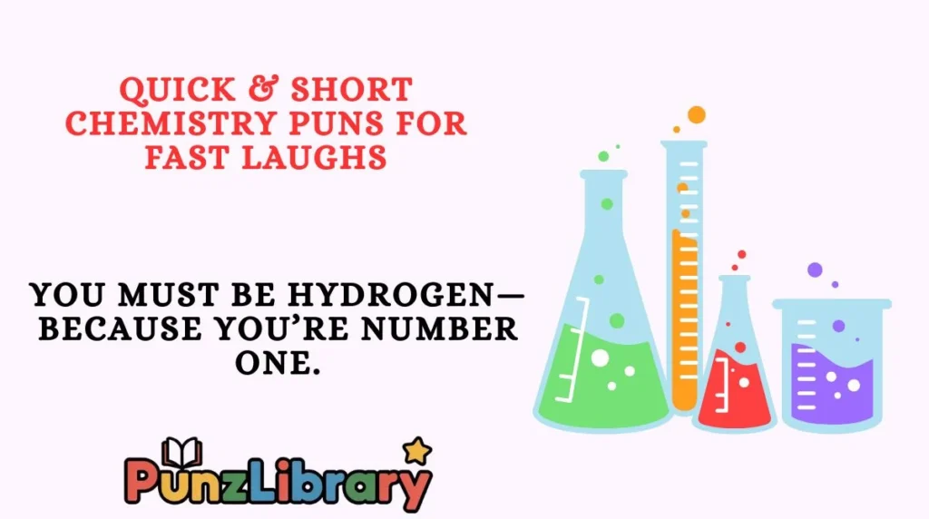 Quick & Short Chemistry Puns for Fast Laughs