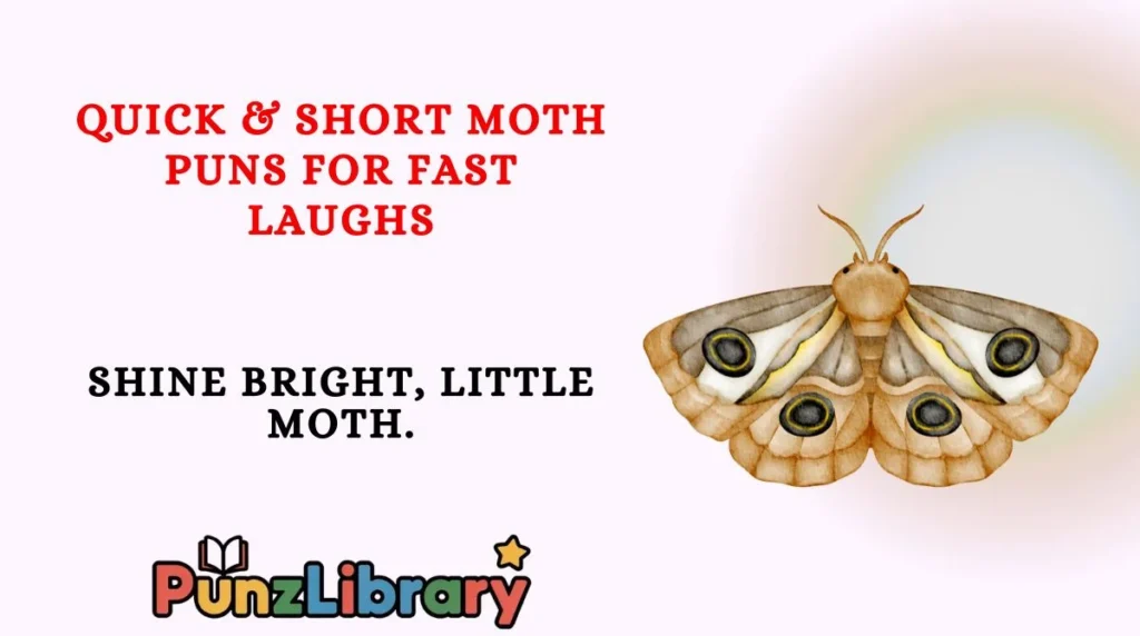 Quick & Short Moth Puns for Fast Laughs
