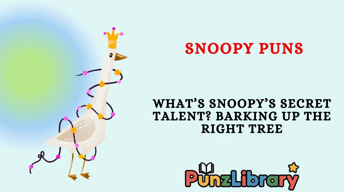 Snoopy Puns