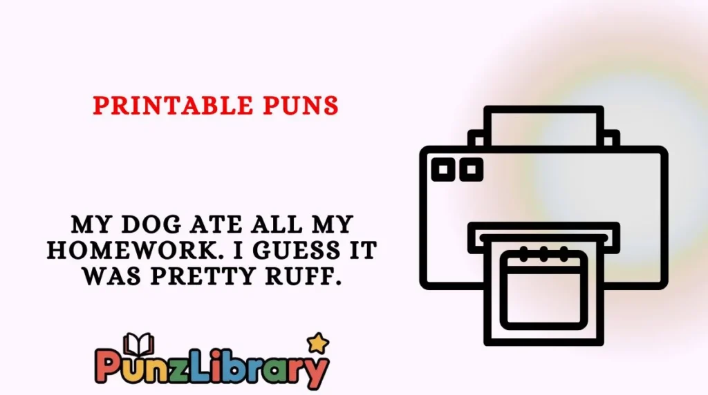 Printable Puns