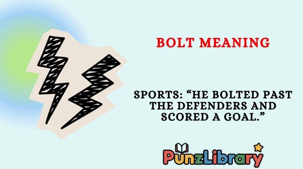 Bolt Meaning