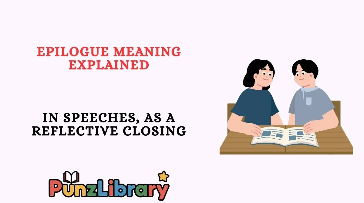 Epilogue Meaning Explained