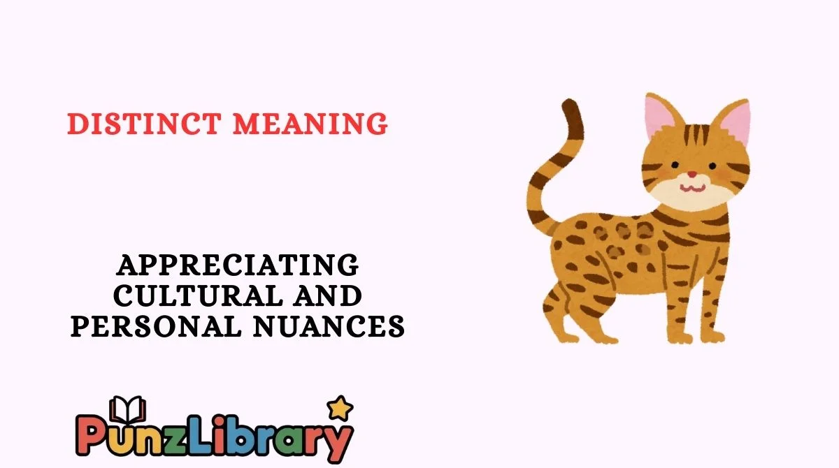 Distinct Meaning