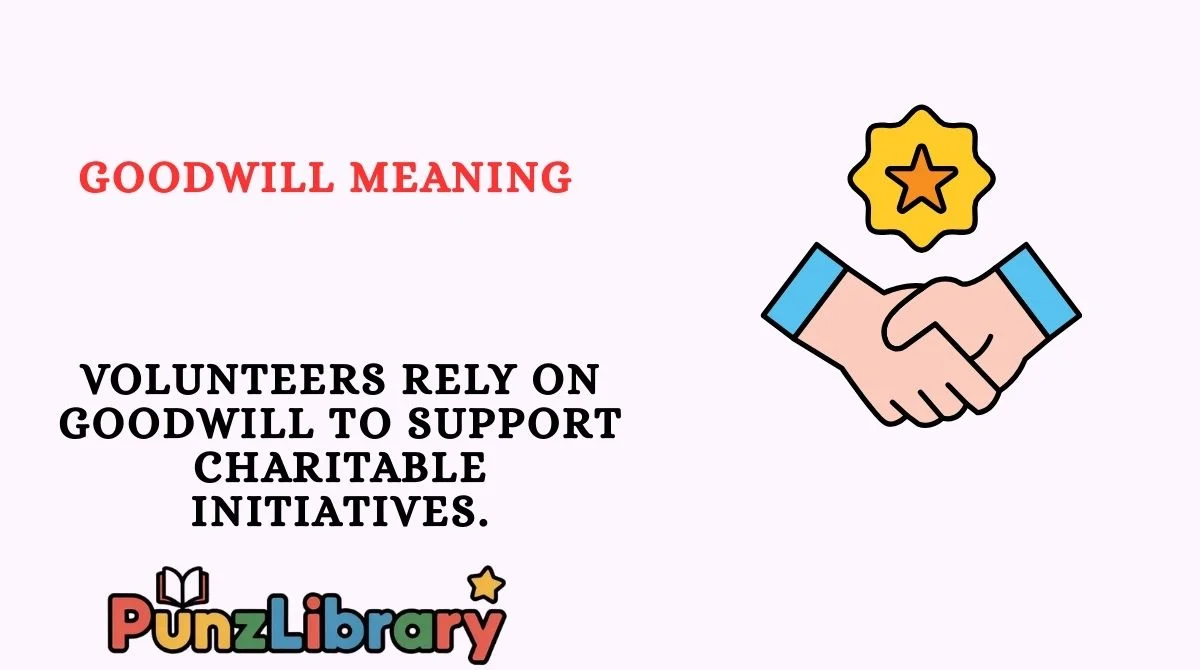 Goodwill Meaning