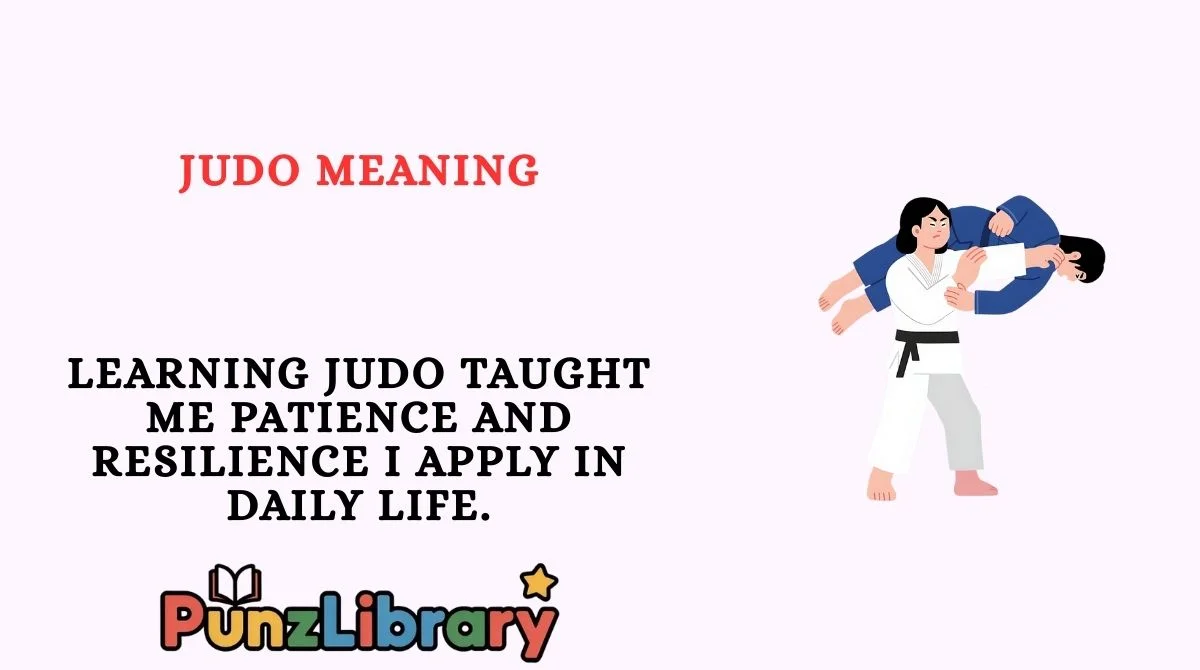 Judo Meaning