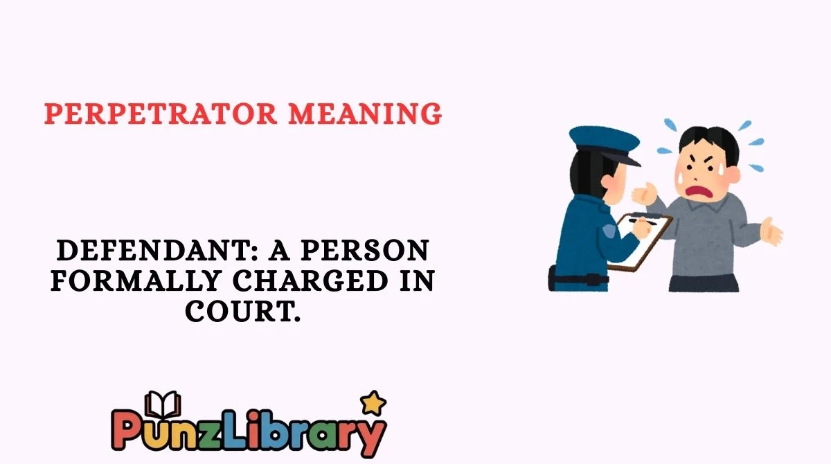 Perpetrator Meaning