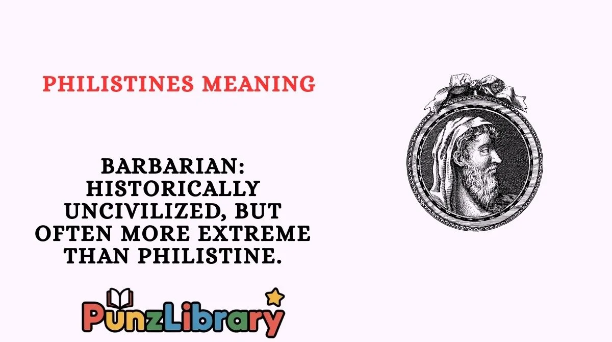 Philistines Meaning