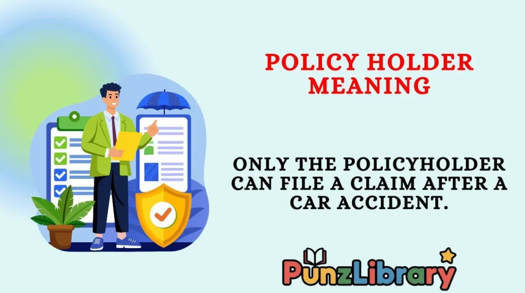 Policy Holder Meaning