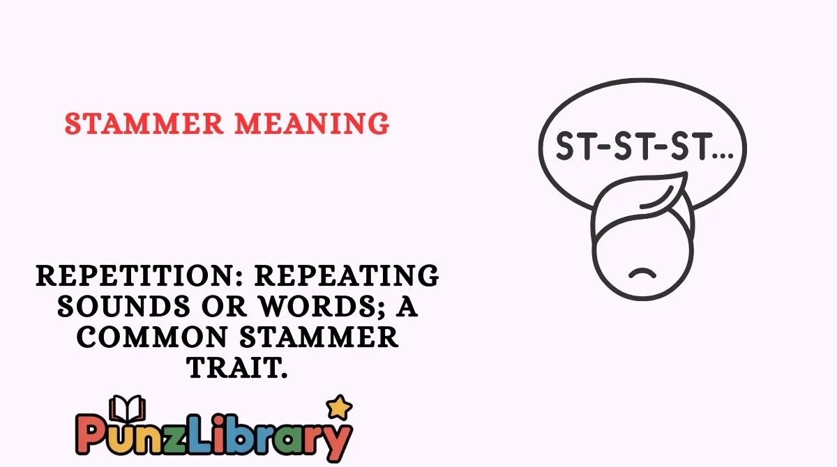Stammer Meaning