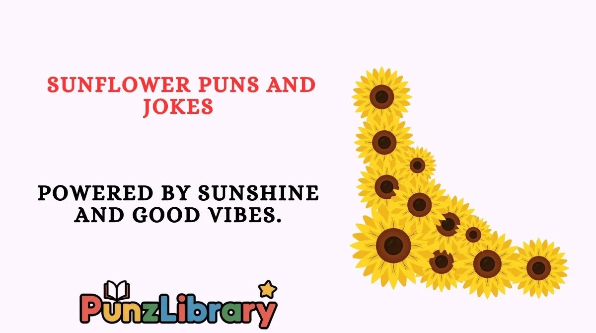 Sunflower Puns and Jokes