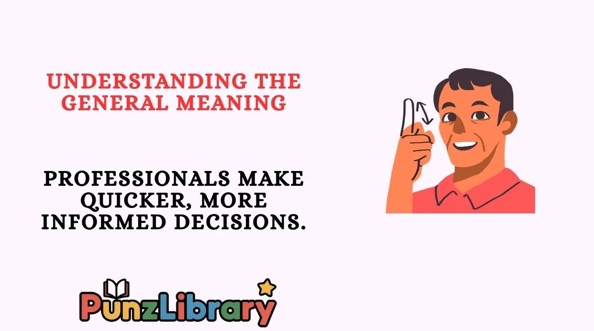 Understanding the General Meaning