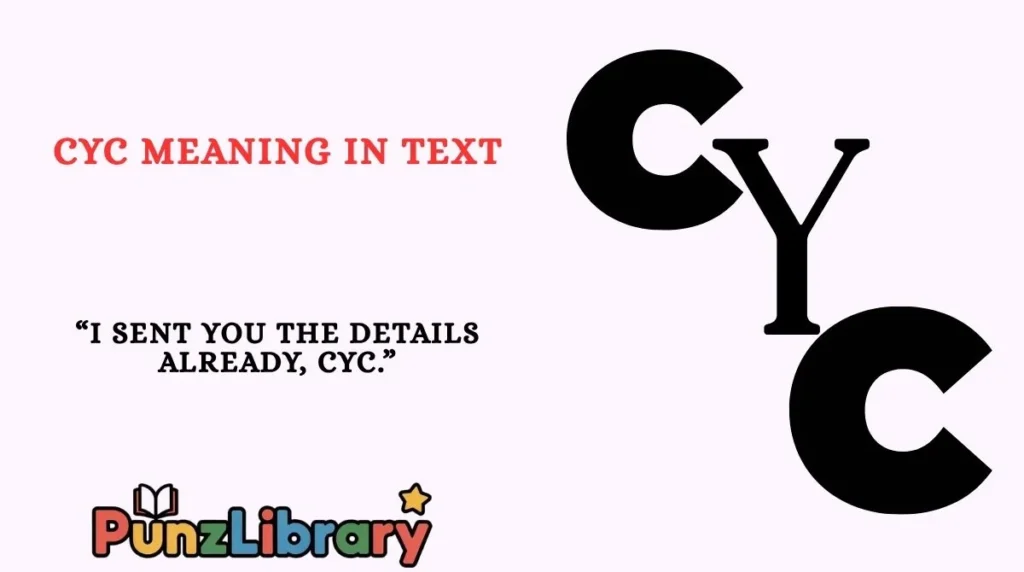 CYC Meaning in Text