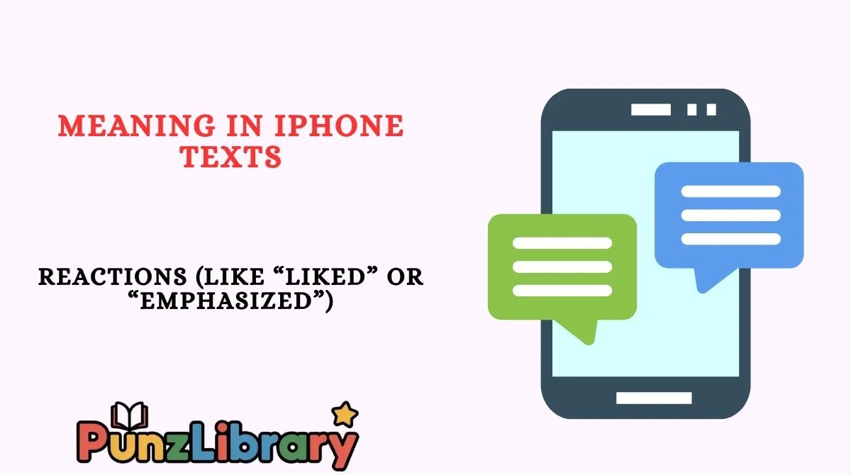 Meaning in iPhone Texts