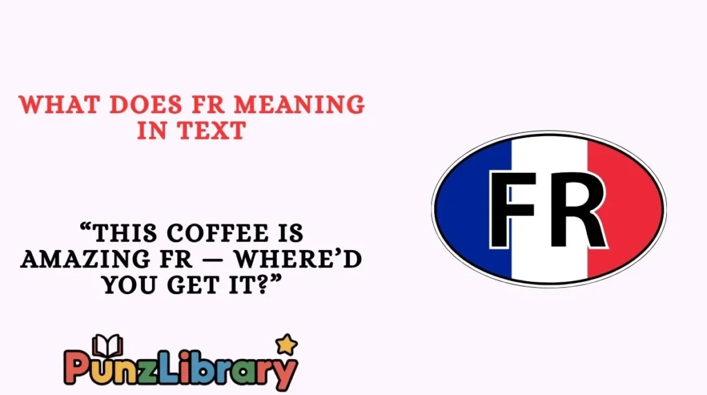 What Does fr meaning in text
