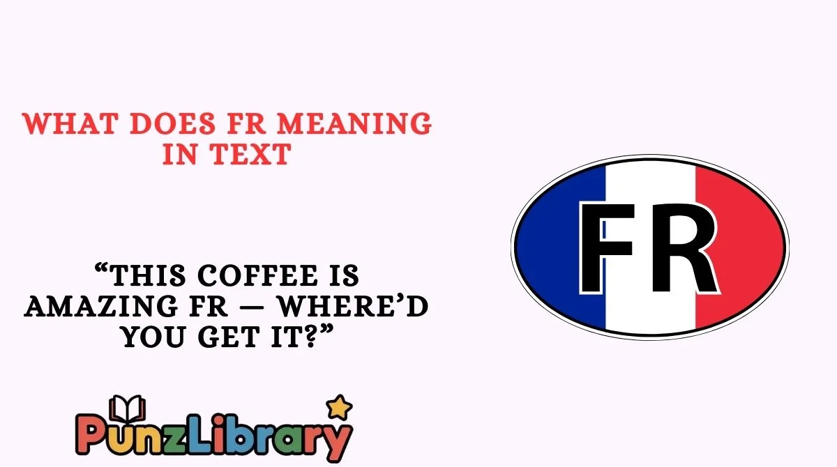 What Does fr meaning in text