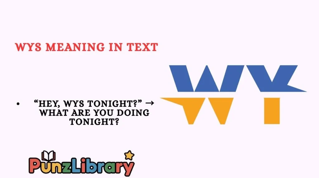 WYS Meaning in Text